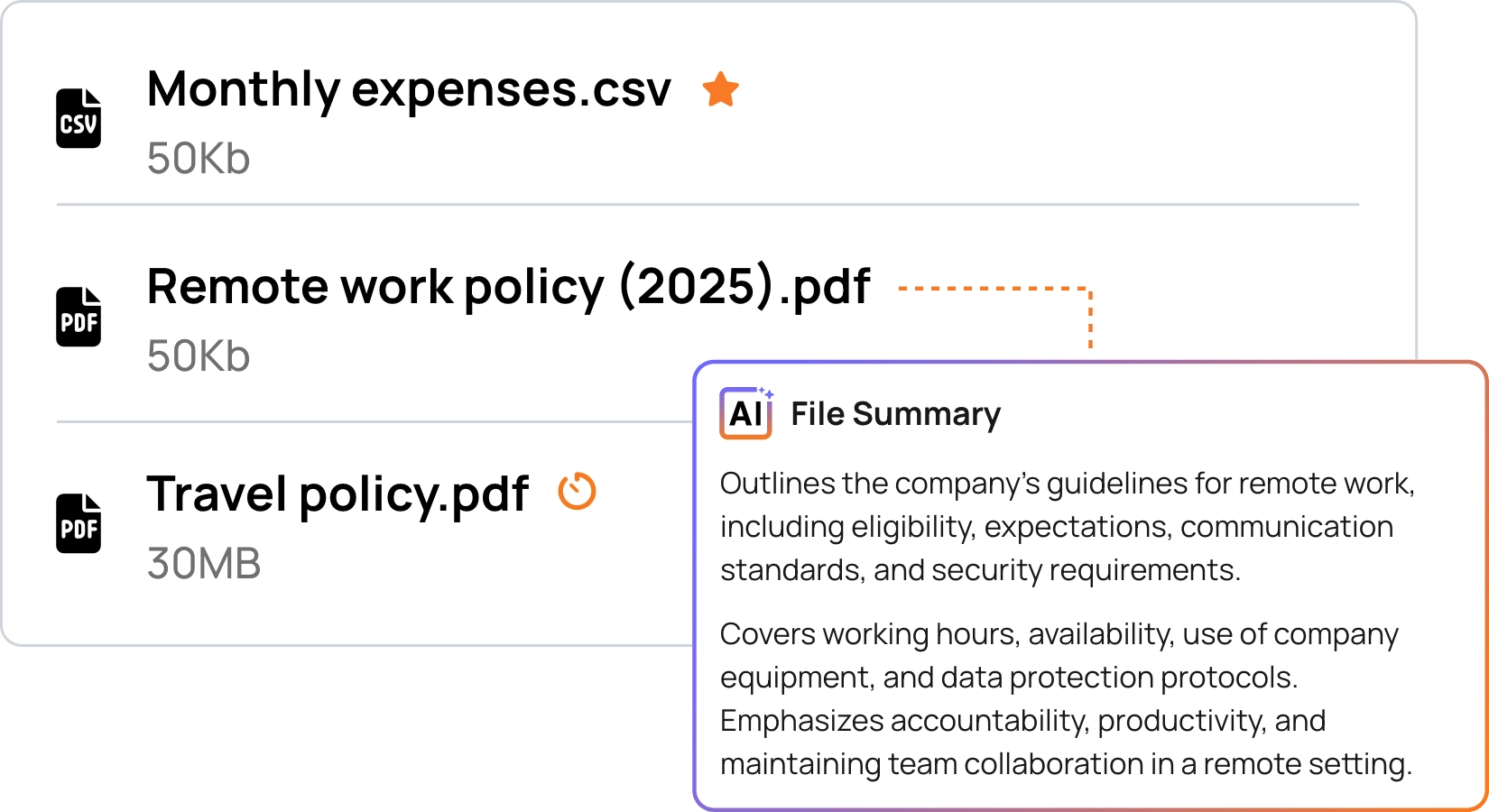 Document summaries