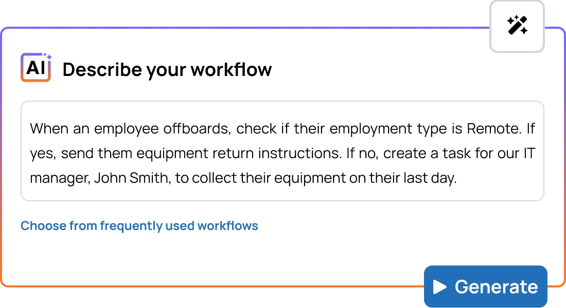 Build workflows, or let AI do it for you