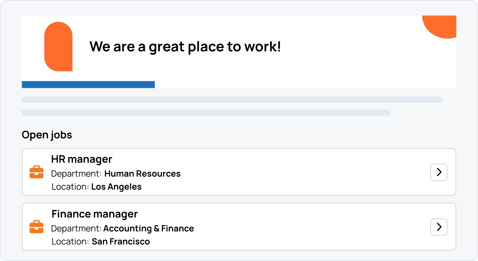 Create a tailored careers page