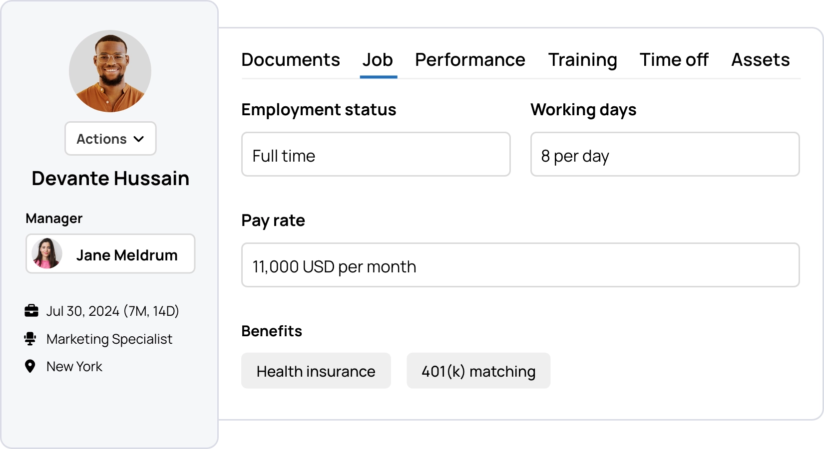 A complete view on every employee