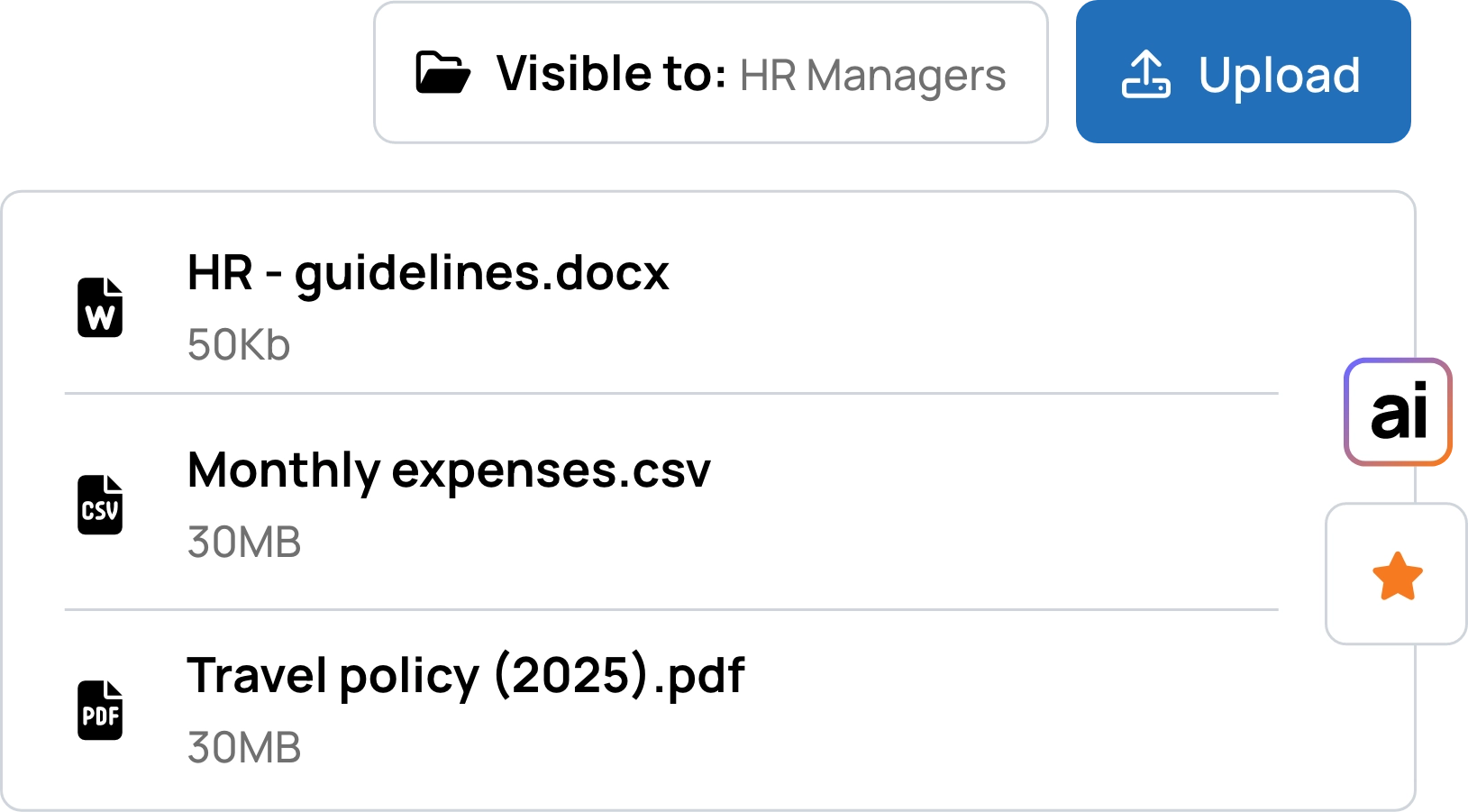 Smart storage for your HR files