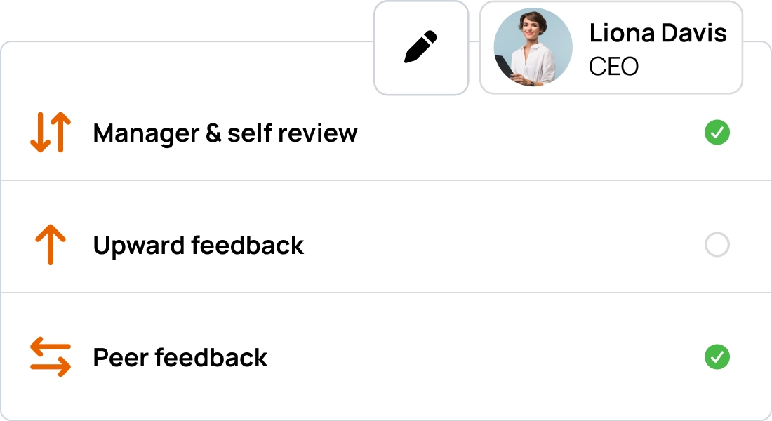 Run any type of performance review