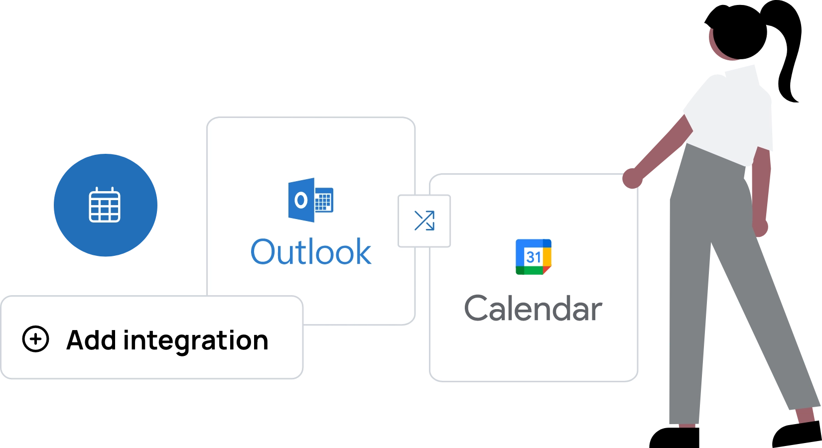 Integrate to Google and Outlook calendars
