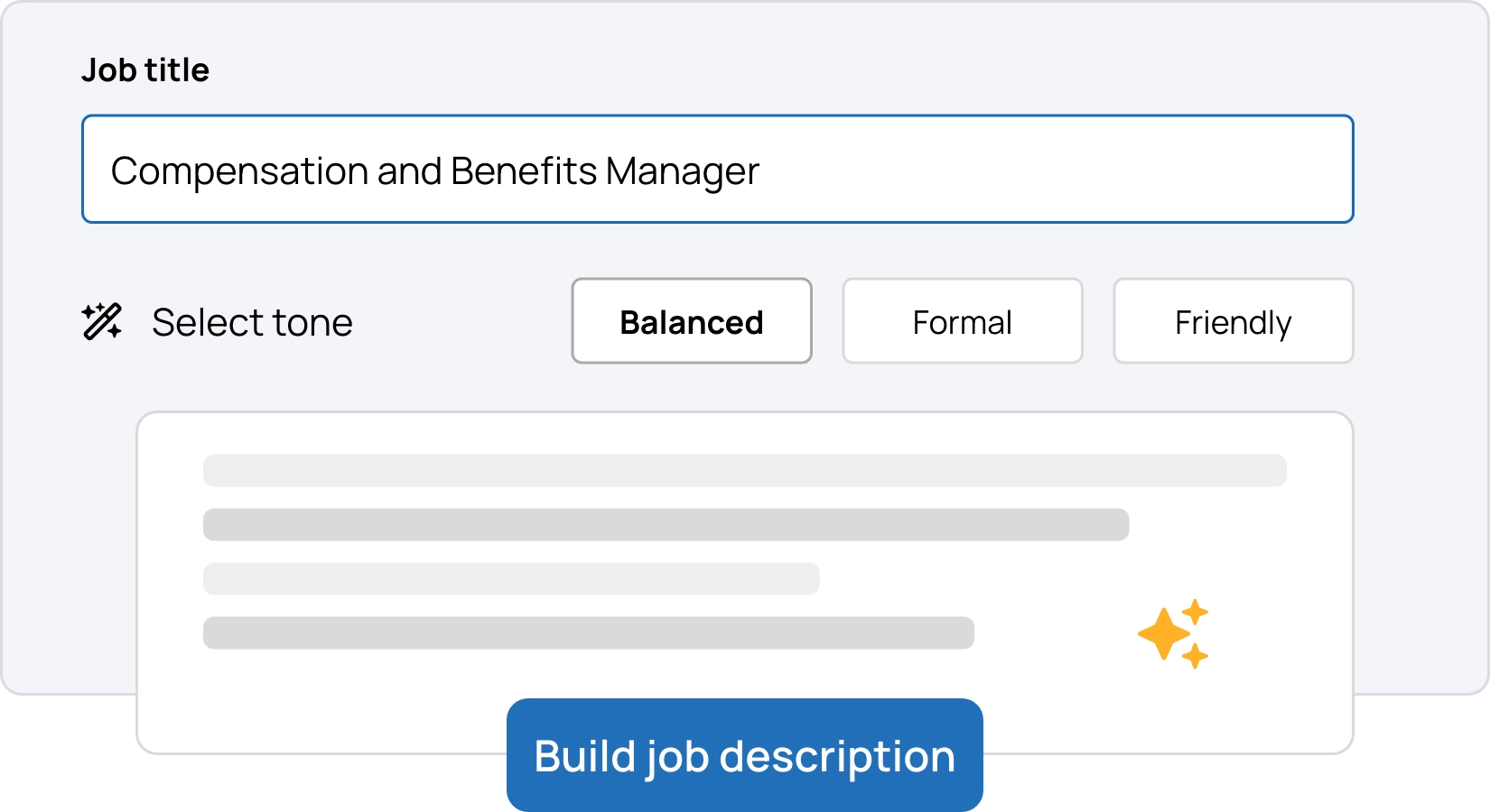 Job description generator