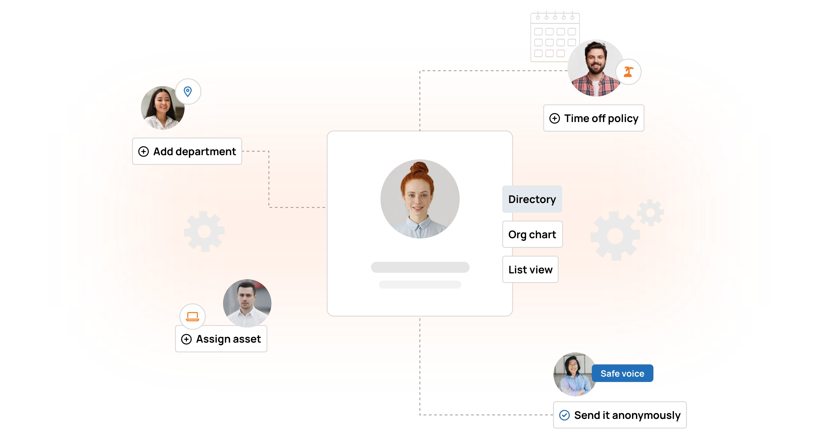 …through team management…