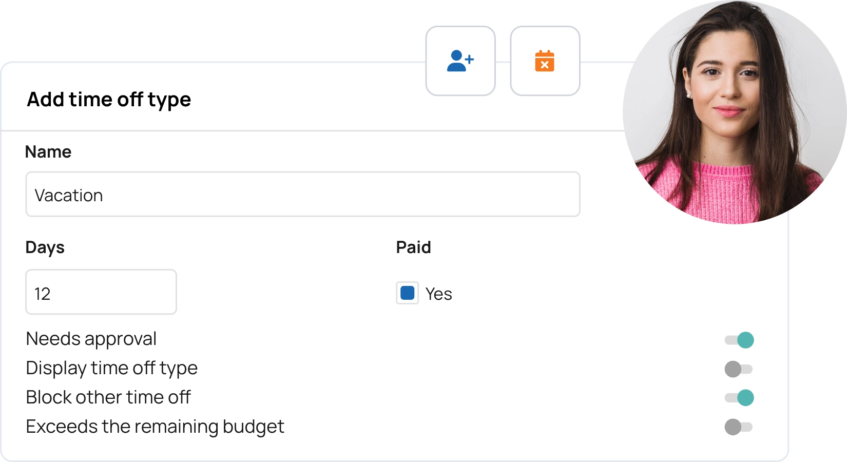 Set your own time off rules