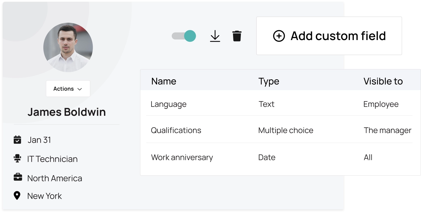 A fully adaptable HR software